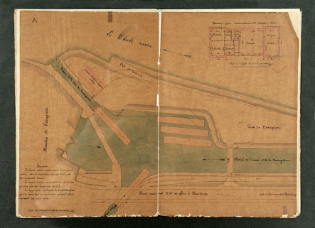 Dessin du bassin de Taragnoz, 1877. © Région Bourgogne-Franche-Comté, Inventaire du patrimoine Dessin du bassin de Taragnoz, 1877. © Région Bourgogne-Franche-Comté, Inventaire du patrimoine