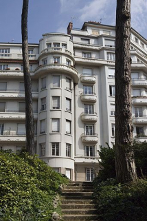 Façades depuis la promenade Micaud : vue partielle. © Région Bourgogne-Franche-Comté, Inventaire du patrimoine