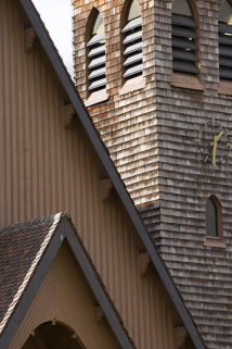 Clocher : tavaillons. © Région Bourgogne-Franche-Comté, Inventaire du patrimoine