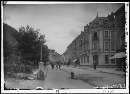 [Vue d'ensemble de la caisse d'épargne et de la rue de la République], 1er quart 20e siècle. © Région Bourgogne-Franche-Comté, Inventaire du patrimoine