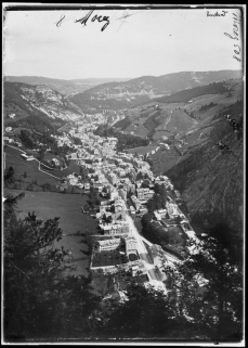 [Morez et sa vallée, depuis le belvédère du Béchet, au sud], 1er quart 20e siècle. © Région Bourgogne-Franche-Comté, Inventaire du patrimoine