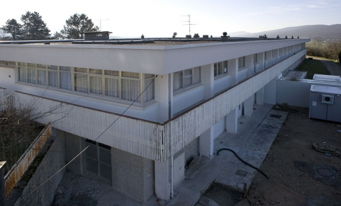 Internat : toit terrasse. © Région Bourgogne-Franche-Comté, Inventaire du patrimoine