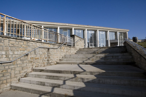 Escalier extérieur. © Région Bourgogne-Franche-Comté, Inventaire du patrimoine