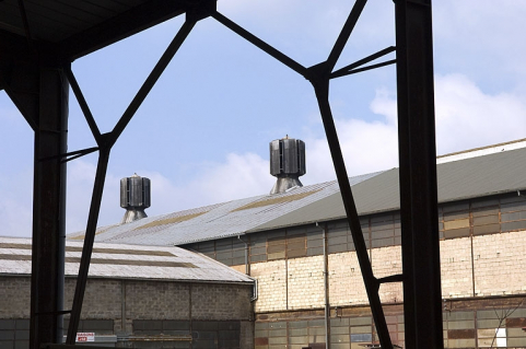 Atelier de fabrication. Cheminées d'extraction. © Région Bourgogne-Franche-Comté, Inventaire du patrimoine