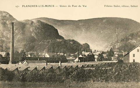 Plancher-les-Mines - Usines de Pont du Var. © Région Bourgogne-Franche-Comté, Inventaire du patrimoine