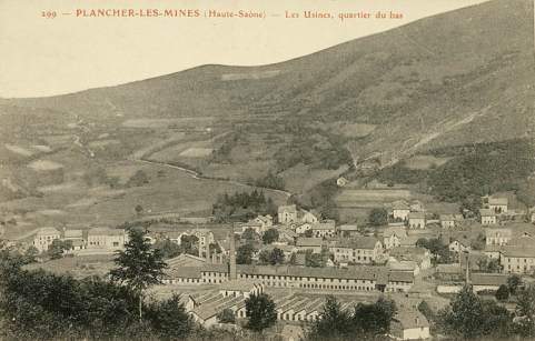 Plancher-les-Mines (Haute-Saône)- Les Usines, quartier du Bas. © Région Bourgogne-Franche-Comté, Inventaire du patrimoine