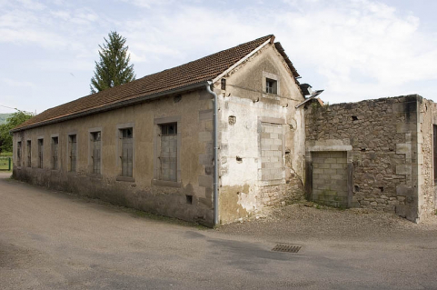 Façade nord de l'atelier de fabrication. © Région Bourgogne-Franche-Comté, Inventaire du patrimoine
