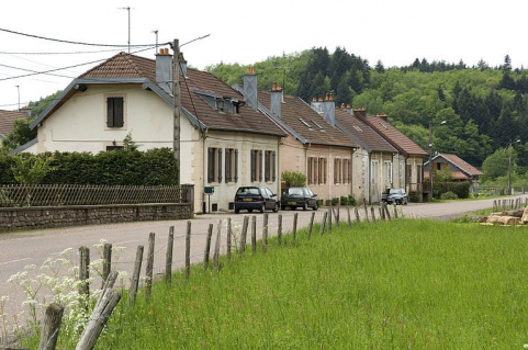 Vue d'ensemble de la cité ouvrière. © Région Bourgogne-Franche-Comté, Inventaire du patrimoine