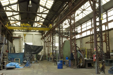 Atelier de mécanique. Structure et charpente métallique. © Région Bourgogne-Franche-Comté, Inventaire du patrimoine