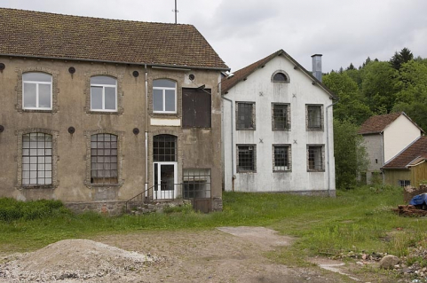 Extrémité sud de la réception et pignon d'un atelier de tissage. © Région Bourgogne-Franche-Comté, Inventaire du patrimoine
