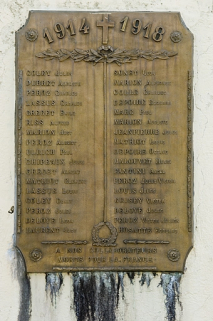 Plaque apposée sur l'atelier de fabrication. © Région Bourgogne-Franche-Comté, Inventaire du patrimoine