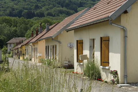 Vue d'ensemble de la cité ouvrière. © Région Bourgogne-Franche-Comté, Inventaire du patrimoine