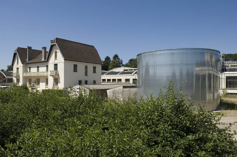 Le bâtiment des bureaux depuis le sud-est. © Région Bourgogne-Franche-Comté, Inventaire du patrimoine