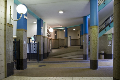 Corps d'entrée : passage et premier repos du grand escalier. © Région Bourgogne-Franche-Comté, Inventaire du patrimoine Corps d'entrée : passage et premier repos du grand escalier. © Région Bourgogne-Franche-Comté, Inventaire du patrimoine