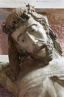 Détail : le visage. © Région Bourgogne-Franche-Comté, Inventaire du patrimoine