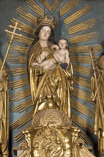 Vierge à l'Enfant, vue de face. © Région Bourgogne-Franche-Comté, Inventaire du patrimoine