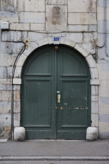 Détail du portail d'entrée. © Région Bourgogne-Franche-Comté, Inventaire du patrimoine