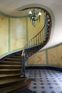 Vue d'ensemble de l'escalier. © Région Bourgogne-Franche-Comté, Inventaire du patrimoine