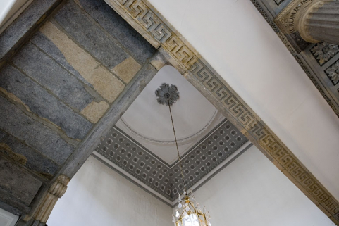 Détail du plafond à voussure de la cage d'escalier. © Région Bourgogne-Franche-Comté, Inventaire du patrimoine