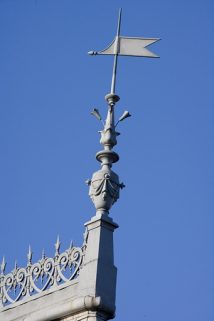 Détail d'un épi de faîtage sur la tourelle de l'escalier. © Région Bourgogne-Franche-Comté, Inventaire du patrimoine