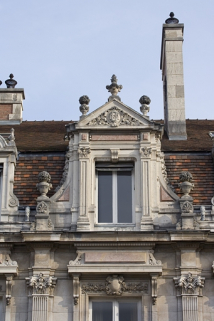 Détail d'une lucarne. © Région Bourgogne-Franche-Comté, Inventaire du patrimoine