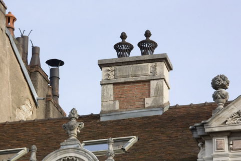 Détail d'une souche de cheminée. © Région Bourgogne-Franche-Comté, Inventaire du patrimoine