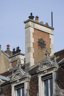 Détail d'une souche de cheminée. © Région Bourgogne-Franche-Comté, Inventaire du patrimoine