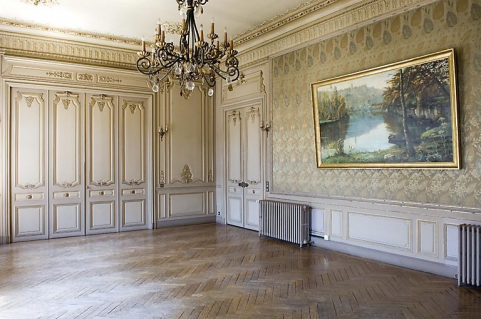 Vue d'ensemble du grand salon. © Région Bourgogne-Franche-Comté, Inventaire du patrimoine
