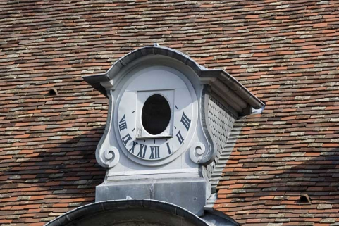 Détail d'une lucarne. © Région Bourgogne-Franche-Comté, Inventaire du Patrimoine