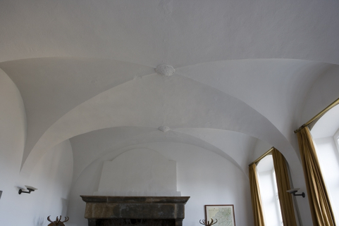 Intérieur : détail des voûtes d'arêtes de l'ancienne cuisine. © Région Bourgogne-Franche-Comté, Inventaire du Patrimoine