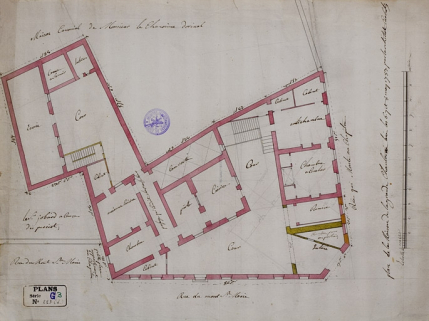 "Plan de la maison de la Grande Chantrerie". © Région Bourgogne-Franche-Comté, Inventaire du Patrimoine