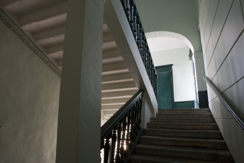 Intérieur : détail de l'escalier d'honneur. © Région Bourgogne-Franche-Comté, Inventaire du Patrimoine