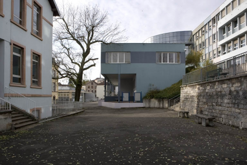 Vue face latérale gauche bâtiment D (partie avant). © Région Bourgogne-Franche-Comté, Inventaire du patrimoine