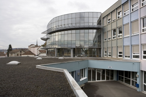 Vue tour bâtiment D depuis le toit. © Région Bourgogne-Franche-Comté, Inventaire du patrimoine