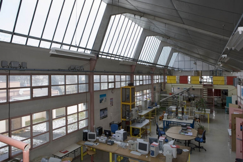 Bâtiment B. Atelier génie éléctronique. © Région Bourgogne-Franche-Comté, Inventaire du patrimoine