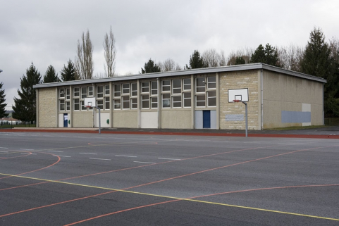 Vue de trois quarts droit du bâtiment F2. © Région Bourgogne-Franche-Comté, Inventaire du patrimoine