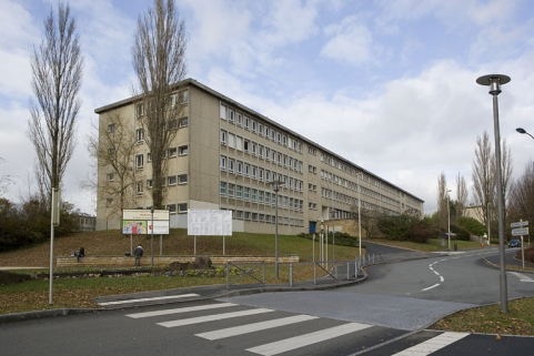 Vue de trois quarts gauche bâtiment A. Façade postérieure. © Région Bourgogne-Franche-Comté, Inventaire du patrimoine