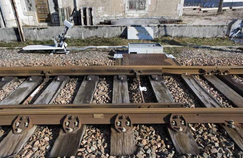 Levier de manoeuvre, système de renvoi d'angle et aiguilles. © Région Bourgogne-Franche-Comté, Inventaire du patrimoine
