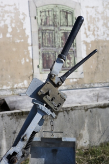 Levier de manoeuvre : détail de la serrure et de sa clef. © Région Bourgogne-Franche-Comté, Inventaire du patrimoine