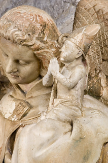 Détail : âme de l'abbé Amé de Chalon, vue de trois quarts droit. © Région Bourgogne-Franche-Comté, Inventaire du patrimoine