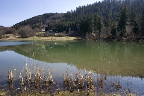 Réservoir : vue d'ensemble, depuis l'ouest. © Région Bourgogne-Franche-Comté, Inventaire du patrimoine