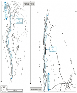 Plan-masse et de situation. Extrait du plan cadastral, 1985, section unique, 5e feuille, échelle 1:1250 réduite à 1:6200. © Région Bourgogne-Franche-Comté, Inventaire du patrimoine Plan-masse et de situation. Extrait du plan cadastral, 1985, section unique, 5e feuille, échelle 1:1250 réduite à 1:6200. © Région Bourgogne-Franche-Comté, Inventaire du patrimoine