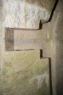 Chambres de mine sud-ouest : encoche creusée dans le mur. © Région Bourgogne-Franche-Comté, Inventaire du patrimoine
