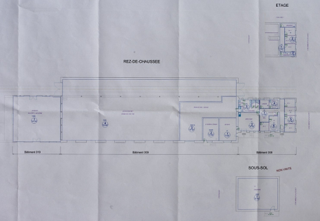 [Entrepôt et foyer des roulants : plan de distribution], 1997. © Région Bourgogne-Franche-Comté, Inventaire du patrimoine
