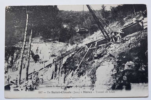 De Saint-Claude (Jura) à Morez - Tunnel de Lézat [chantier est (côté Andelot-en-Montagne)], 1905-1910. © Région Bourgogne-Franche-Comté, Inventaire du patrimoine