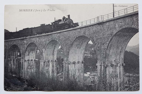 Morbier (Jura). Le Viaduc, entre 1900 et 1916. © Région Bourgogne-Franche-Comté, Inventaire du patrimoine Morbier (Jura). Le Viaduc, entre 1900 et 1916. © Région Bourgogne-Franche-Comté, Inventaire du patrimoine