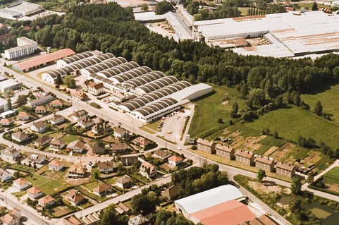 Vue aérienne depuis le sud-est. © Région Bourgogne-Franche-Comté, Inventaire du patrimoine