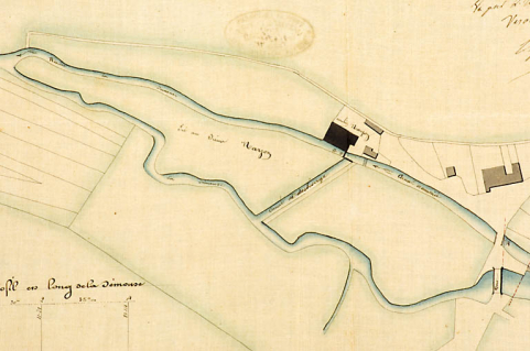 Extrait du plan cadastral de la commune de la Pisseure [plan-masse et de situation]. © Région Bourgogne-Franche-Comté, Inventaire du patrimoine