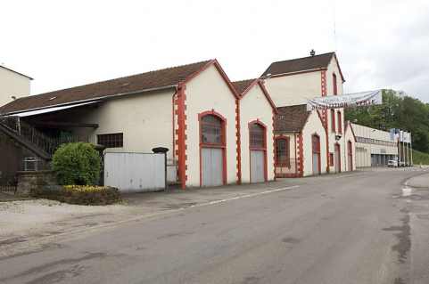 Bâtiments industriels. Vue depuis le nord-est. © Région Bourgogne-Franche-Comté, Inventaire du patrimoine