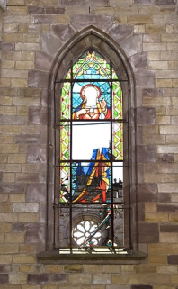 Verrière de la chapelle. © Région Bourgogne-Franche-Comté, Inventaire du patrimoine Verrière de la chapelle. © Région Bourgogne-Franche-Comté, Inventaire du patrimoine